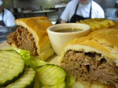 The piled-high French Dip at Christy's Restaurant & Pancake House in Wood Dale
