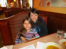 Mom and daughter enjoying lunch at Downers Delight Pancake House & Restaurant in Downers Grove