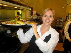 Friendly server at Egg Haven Pancakes & Cafe in DeKalb