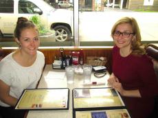 Friends enjoying lunch at George's Family Restaurant in Oak Park