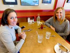 Friends enjoying lunch at Georgie V's Pancakes & More in Northbrook