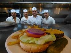 Hard working kitchen crew at Lumes Pancake House in Orland Park