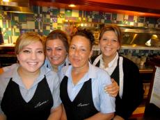 Friendly staff at Lumes Pancake House in Palos Heights