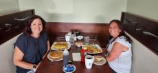 Friends enjoying breakfast at the new Maple Butter Cafe in Plainfield