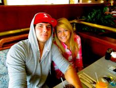 Couple enjoying lunch at Maxfield's Pancake House in Schaumburg