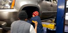 Skilled brake technicians at Old Orchard BP Skokie Auto Service & Repair