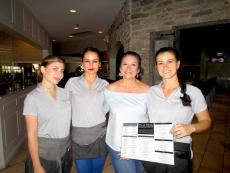 Friendly staff at Plateia Mediterranean Kitchen & Bar in Des Plaines