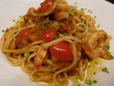The Shrimp Linguine at Plateia Mediterranean Kitchen & Bar in Des Plaines