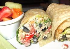 Sumptuous Southwest Wrap at Georgie V's Restaurant in Northbrook