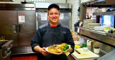 Master chef Louis at Union Ale House in Prospect Heights